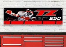 BR127B YAMAHA TZ250W REVERSE CYLINDER 3LC FLEXIBLE WORKSHOP BANNER SIGN