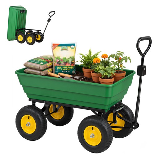 Outsunny 125l garden cart - 125l,