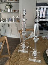 Laura Ashley PALOMA Pair Of Glass Lamps 47 cm