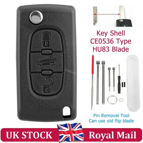 Flip car key - shell, fob