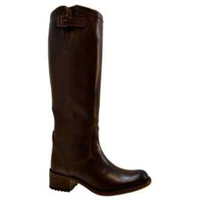 Women's Biker Boots Sendra 8515 Brown Leather Pull up Boots Size 38