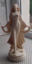 GREEK STATUES Flora Goddess Golden Maiden of Blossoms Flowers size 17 x 10cm