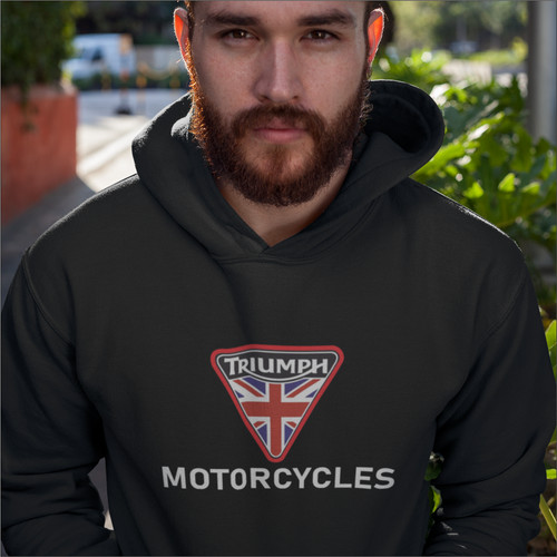 Custom triumph biker hooded - custom,