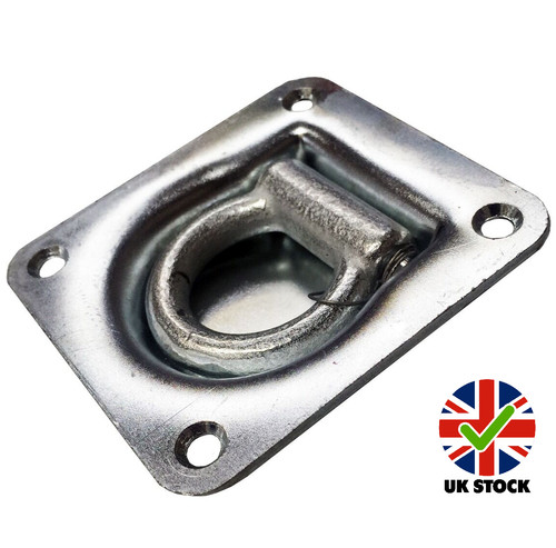 Recessed lashing ring plate - ring, on