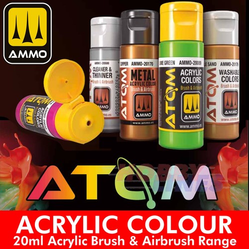 Atom acrylic colours paints - acrylic,