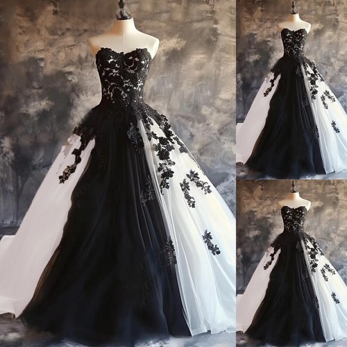 Gothic wedding dresses black - gothic,