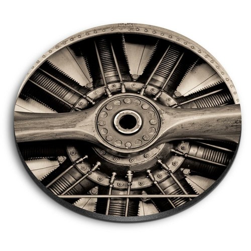 Round mdf magnets - mdf, vintage