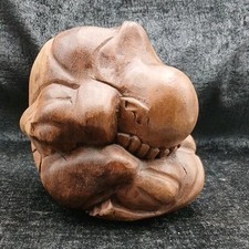 VINTAGE HAND CARVED WOODEN