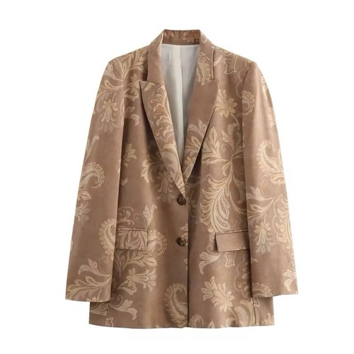 Zara satin floral blazer - zara,