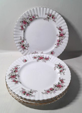 Royal Albert Lavender Rose 10 3/8" Dinner Plates  1980's  x 6 