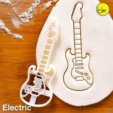Electric Guitar cookie cutter | music musical rock gig concert guitarist biscuit