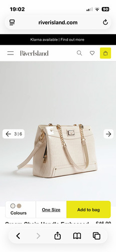 River island cream - island, bag
