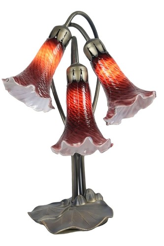 40cm triple lily bronze finish - bronze,