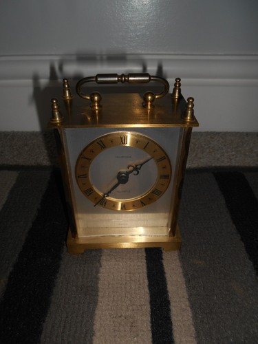 Brass carriage clock clear - clock,,