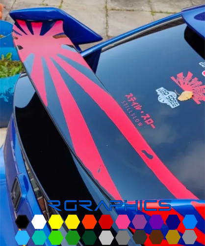Spoiler vinyl decal - for, civic