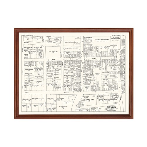 Old map hempstead ny - hempstead,, 1947