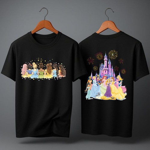 Disney princess castle shirt - disney,