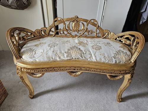 Antique carved gold wood - carved,