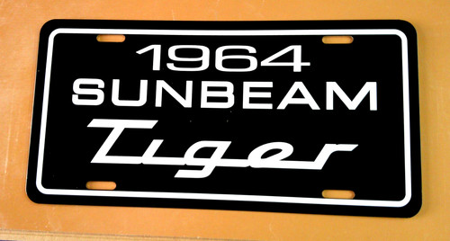 1964 sunbeam tiger license - sunbeam,