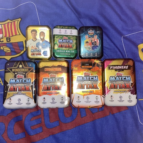 Match attax empty tins - match,