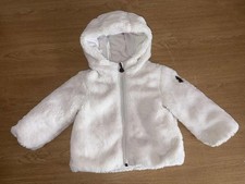 Moncler Baby Girls fluffy white Coat  age 12/18 Months
