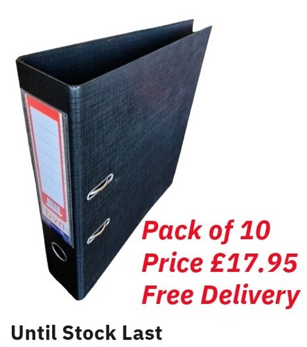 Foolscap lever arch files - lever,