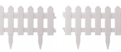 Picket fence garden edging - garden,