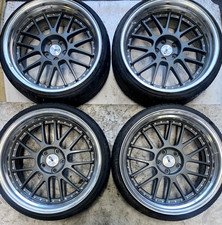 4 x SSR Professor MS1 20" 3‑Piece 5x114.3 Staggered Deep‑Dish Wheels – Rare JDM