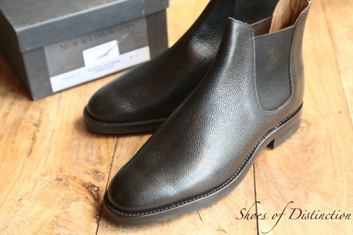 Crockett jones black leather - &,