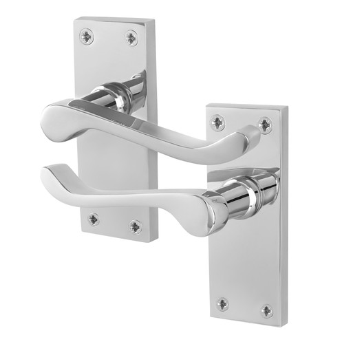 Chrome victorian scroll - scroll, door