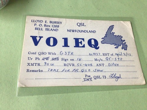 Vintage qsl radio - vintage,