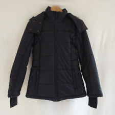 Topshop SNO black detachable hood waterproof puffa style Ski Jacket Size 8