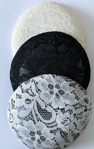 Round sinamay with lace - ,