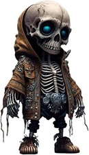 Skeleton Skull Ornament Cool Skeleton Figures Gothic Skull Skeleton Figures