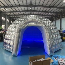 5m Inflatable Igloo Dome Tent With LED lights For Advertising Event Tent