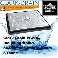 Clark Drain PC2BG 5 tonne 300mm x 300mm Inspection Manhole Cover Cover & Frame