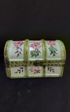 Ceramic Floral Moneybox Chest