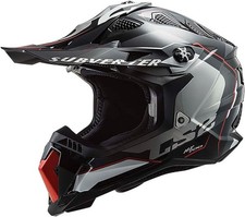 NEW LS2 SUBVERTER EVO ARCHED Dirt Bike Motocross Enduro Helmet Blk/Red Sz. Large