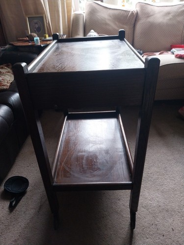 Mid 20th century oak tier - mid,
