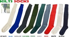 Men's Traditional Scottish Highland Kilt Wear Hose Wool Long Socks