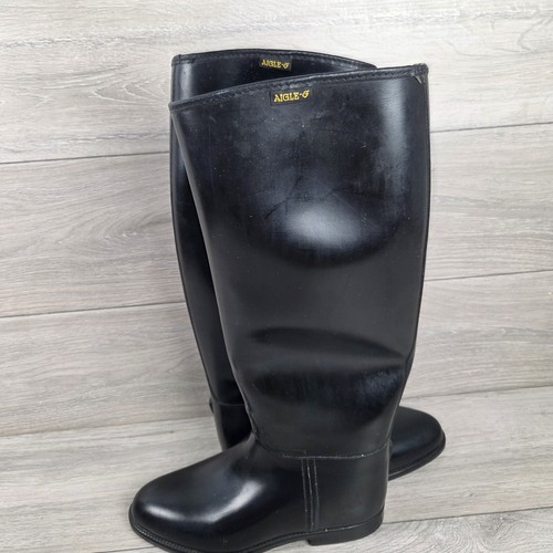 Vintage aigle black rubber - aigle-g,