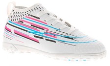 Turf 90 Boys Trainers Football Astro Turf Boots Scott Elasticated white UK Size