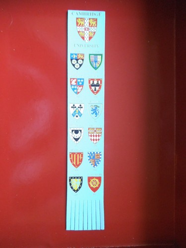 Leather bookmark from