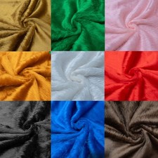 SHORT PILE Plush Faux Fur Fabric Soft Luxury Animal Material 152cm Wide