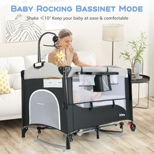 6-in-1 Baby Bed Travel Bedside