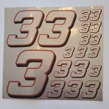 Slate Gray w red & blk #3's