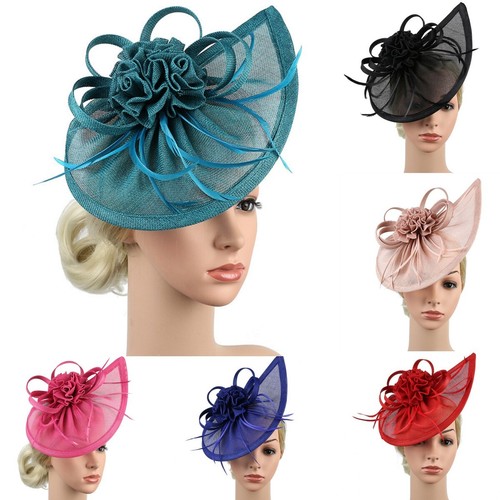 Feather hair fascinator hat - feather,