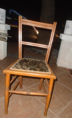 Antique wooden side - antique, chair