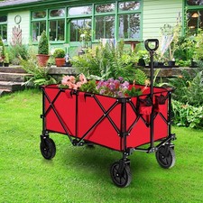 Folding Camping Wagon Collapsible Beach Garden Trolley Buggy Shopping Cart- 212L