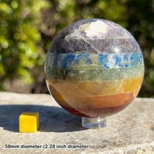 Chakra Crystal Sphere Polished